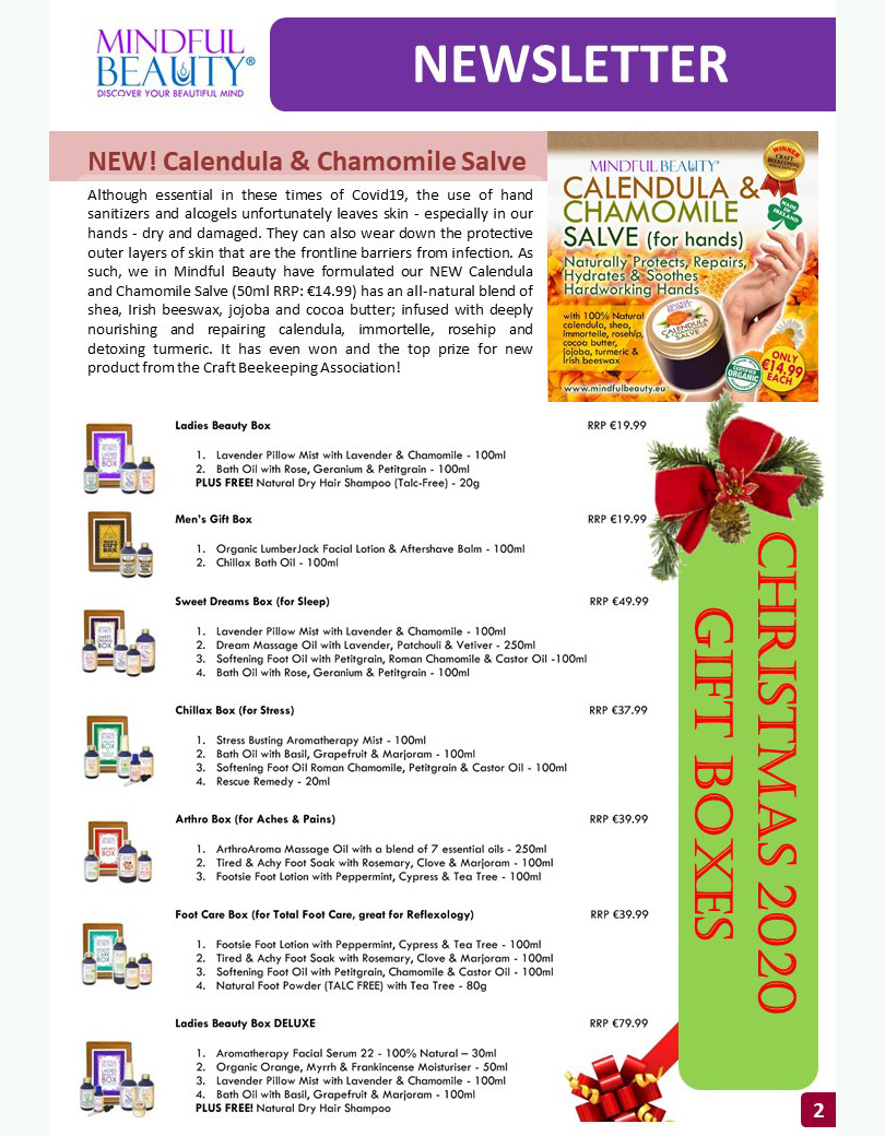 Mindful Beauty Newsletter Autumn-Winter 2020