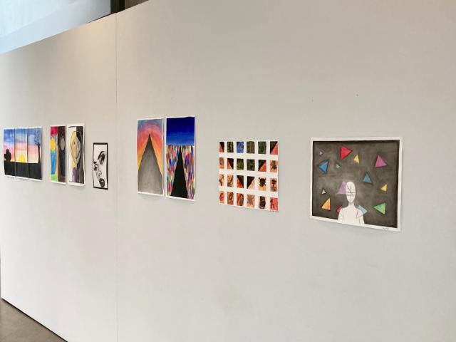 Featured in the HUB Space is the response by Educate Together students to Charles Harper’s Retrospective exhibition at LCGA in January 2020.   This body of work is the response from these students to a talk that Charles Harper gave to them in January 2020.  