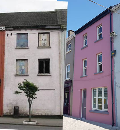 Main Street Bruff Before and After