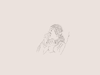 Detail from Momens, animated drawing