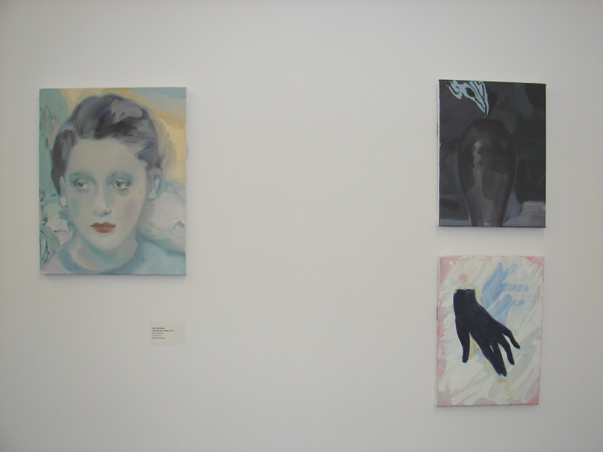 Kaye Donachie, installation of painting at LCGA