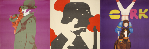 Micheal O'Connor instalation of posters