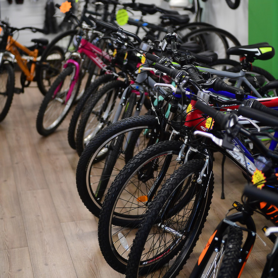 Image of bicycles in store at LiKe Bikes Abbeyfeale Limerick