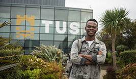 Darrell, Student at TUS, outside TUS