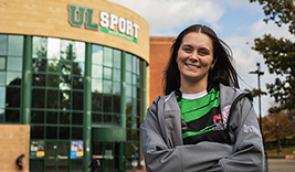Sabhbh, Student at UL outside UL Sport Arena