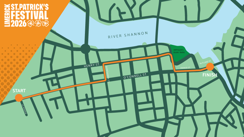 Limerick St. Patrick's Day Parade Route 2026