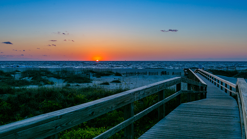 Sunrise at Tybee Island, Savannah, GA. Photo: Casey Jones