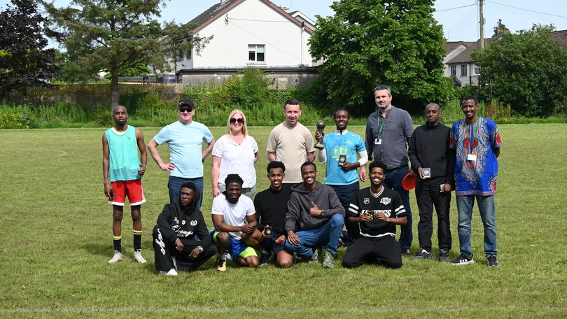 Ipas Soccer winners with Council Staff