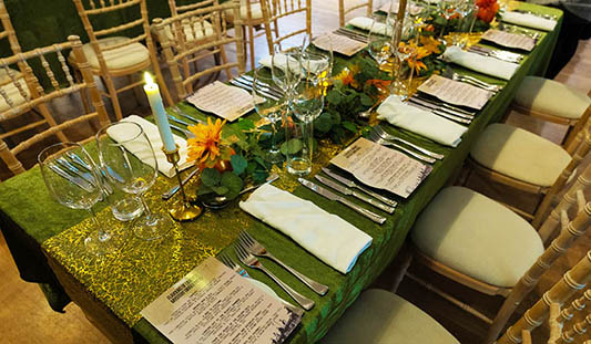 Dinner table setting