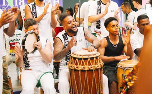 Capoeira performers