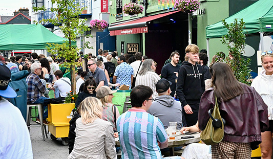 Crowds on Nicholas Street in Limerick for Summer in the City