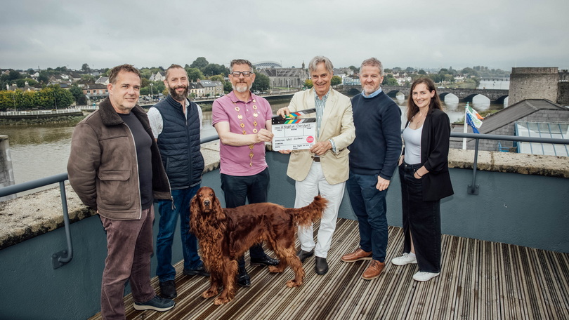 Mayor John Moran with Film in Limerick Crew